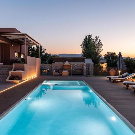 Villa Enny, 3 Bd With Private Heated Pool Agia  エクステリア 写真