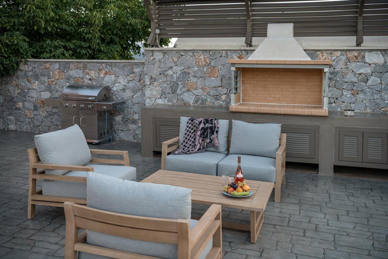 Villa Enny, 3 Bd With Private Heated Pool Agia  エクステリア 写真